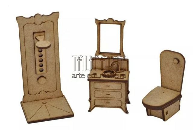Kit Moveis Para Boneca Padrão Poly, Lindo Completo! - Foto 5