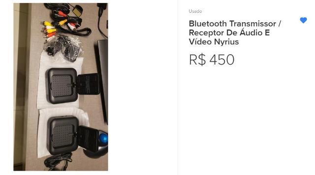 Transmissor E receptor Áudio Vídeo Wireless 5.8GHz