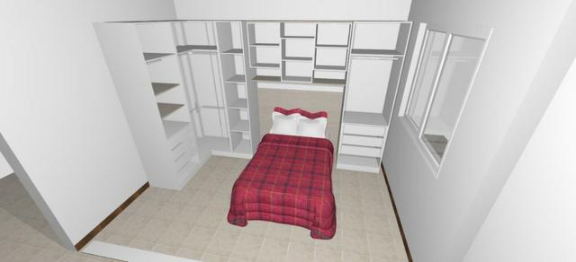 Apartamento 1 dormitório semimobiliado, elevador, garagem e portaria 24h - Foto 5
