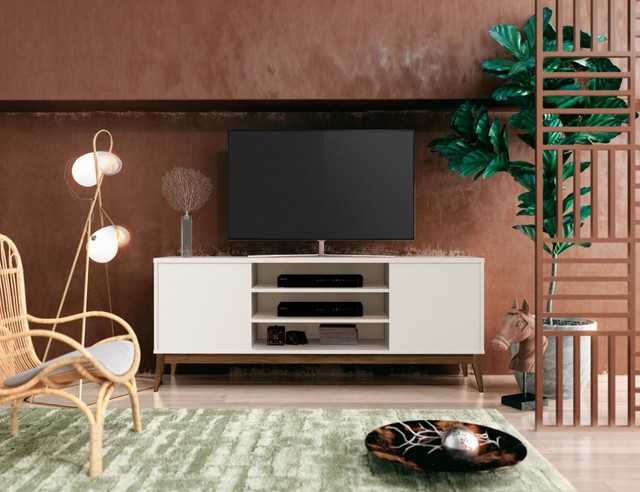 Sala rack bancada pra t.v 