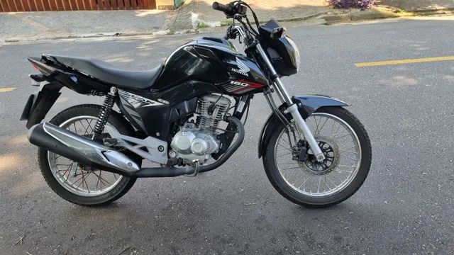 Moto Honda Fan 160 cg Preta 2019 Motos - Denty Motos