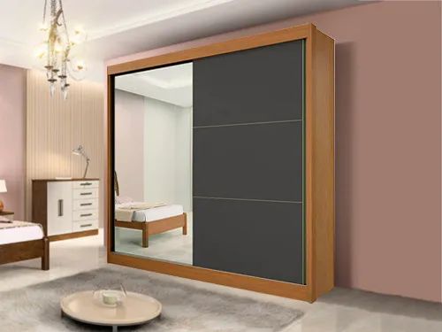 Guarda-Roupa Lara 2 Portas c/Espelho 100%MDF a655 - Foto 2