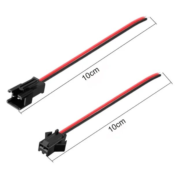 Par de Cabos com Conector JST SM02 Macho e Fêmea - 2 Vias para drone - Foto 3