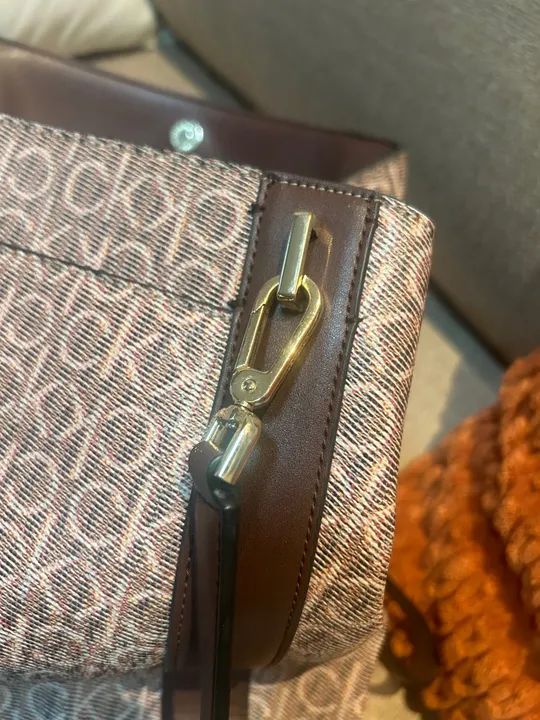 Bolsa marrom calvin Klein nova original 