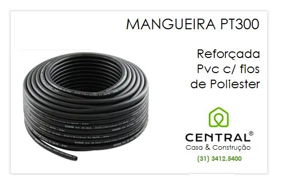 Mangueira Jardim Reforçada Borracha 1/2 " x 50m  PT300