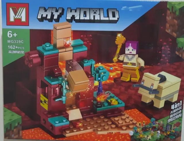 lego minecraft my world mg339c go-zp0314 26x22cm -162pçs