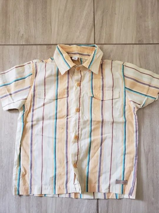 Lote de 7 Camisas Grife p/Menino 