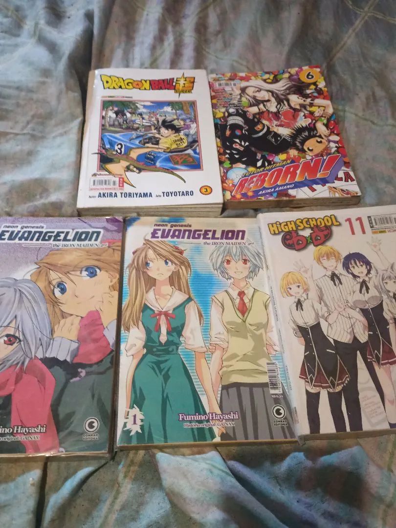 Mangás em ótimo estado - Evangelion, Dragon Ball e Outros