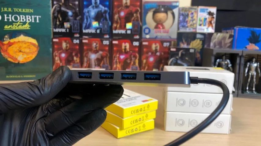 hub usb 3.0 baseus / slim ultra leve / original novo / pronta entrega rápida - Foto 2