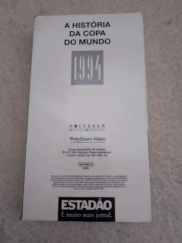 Fita VHS Video Cassete Documentario Brasil Tetracampeao 1994