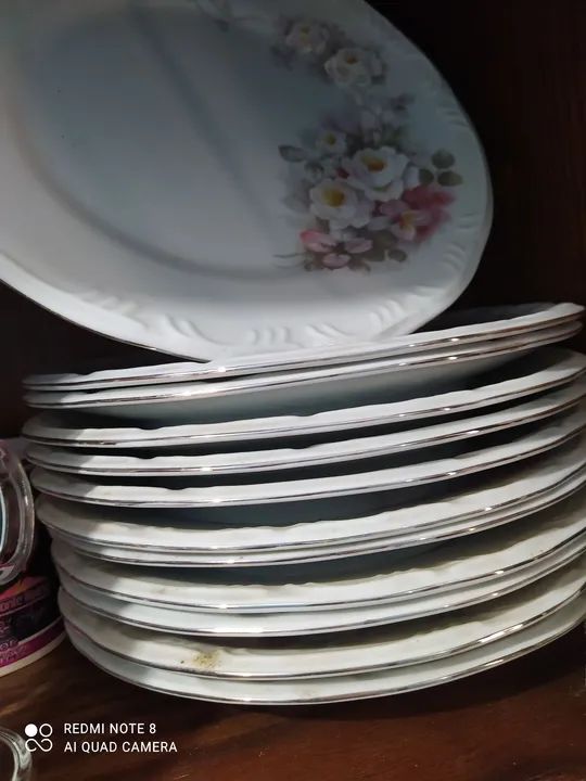 Jogo de jantar porcelana floral - Foto 4