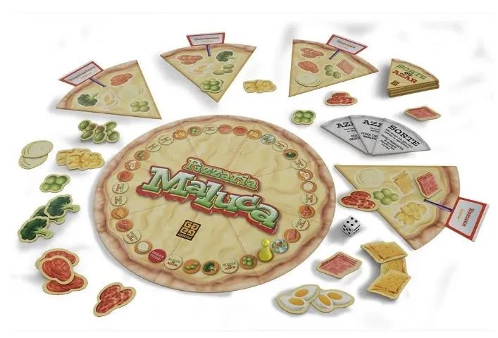 jogo de tabuleiro pizzaria maluca grow - Foto 3