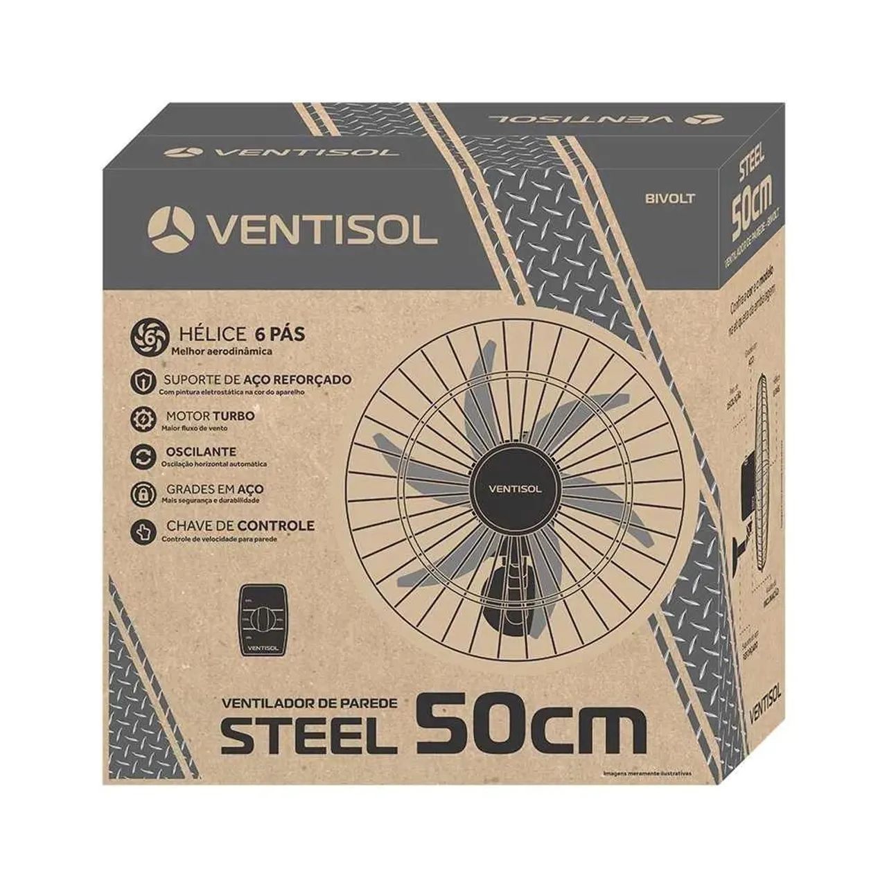 Ventilador de Parede Ventisol - Novo - Foto 4