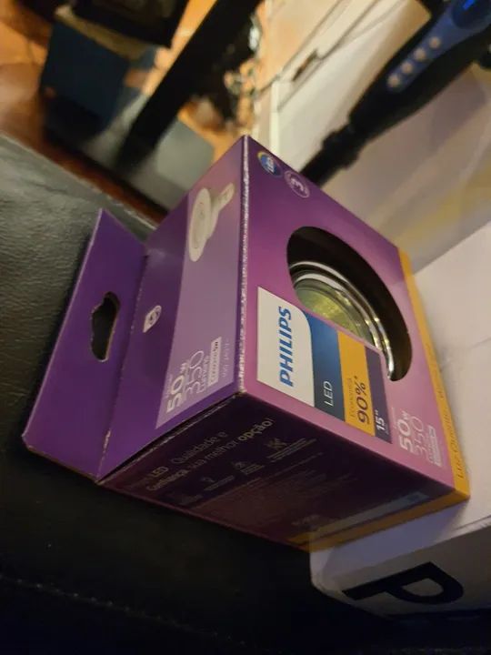 Kit completo luminária Lâmpada 50W Luz Quente - Foto 3