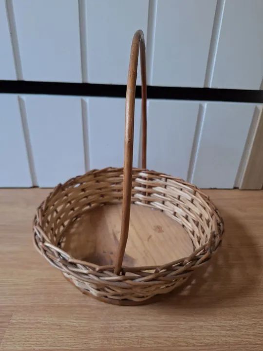 Cesta de vime redonda - Foto 3