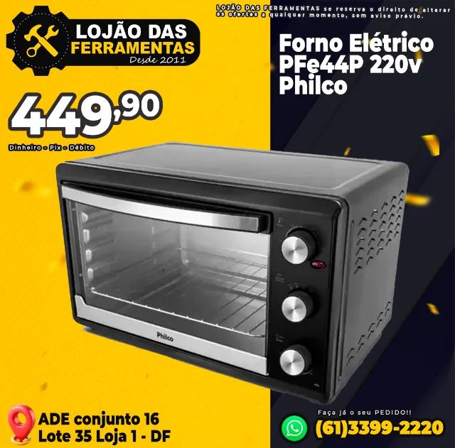 Forno Elétrico PFe44P 220v Philco
