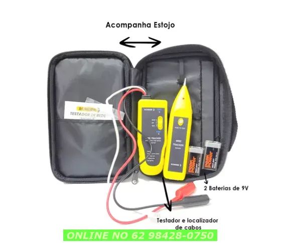 Kit zumbidor Localizador Testador Cabo E Linha Rede Rj45 E Rj11 - Foto 5