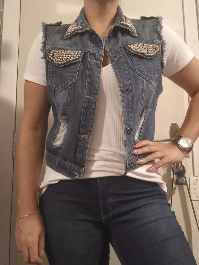 Colete jeans M