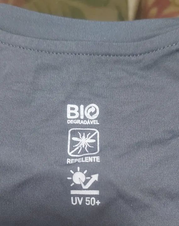 Camiseta Manga Longa C/ Repelente Proteção Uv+50 Lupo 77031 Tam G Grafite [NOVA]  - Foto 6