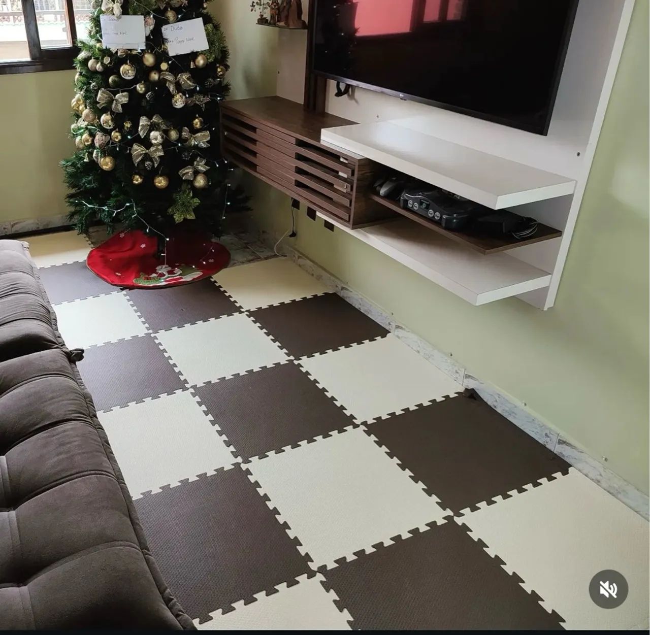 Tapete EVA para brincar - 12 peças - colorido - Foto 6