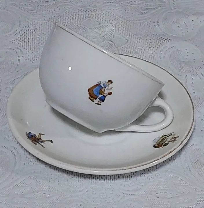 Xícara De Chá Porcelana Mauá Motivo Infatil Para Coleção - Foto 2