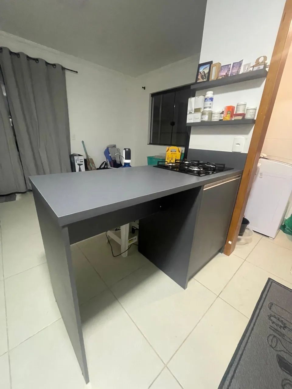 Armário de Cozinha Branco com 3 Gavetas - Foto 3