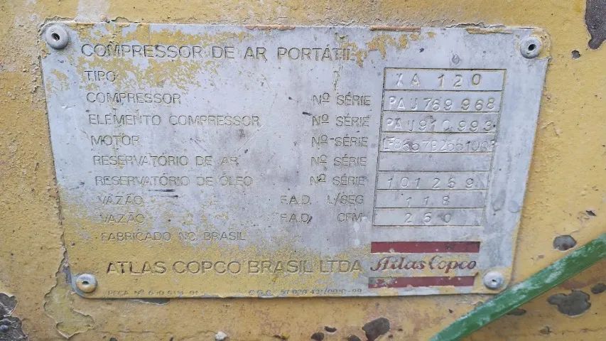 Compressor Atlas Copco XA120 ? Diesel MWM ? Funcionando - Foto 2
