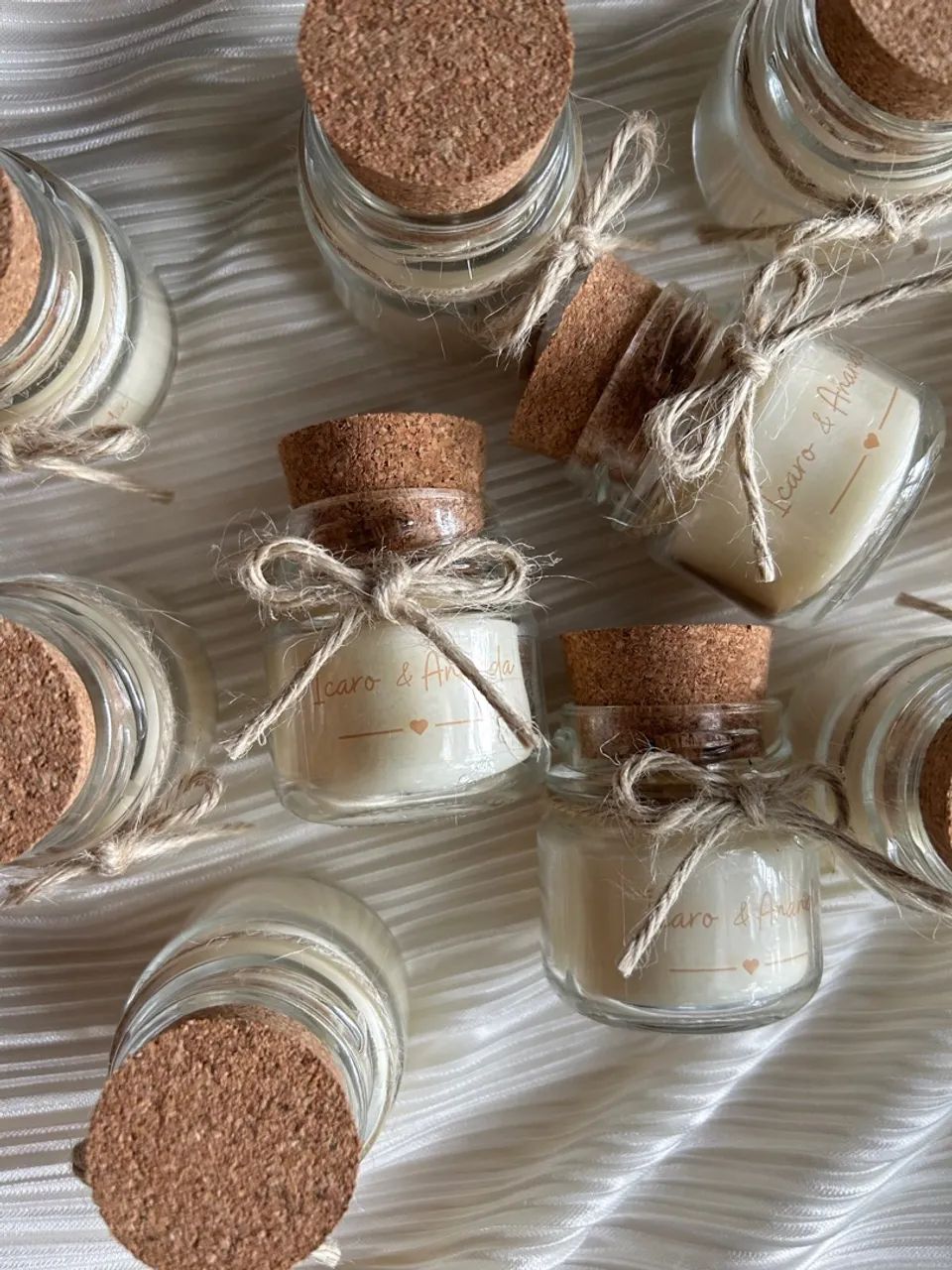 Lembrancinha personalizada vela aromática casamento aniversário batizados  - Foto 5