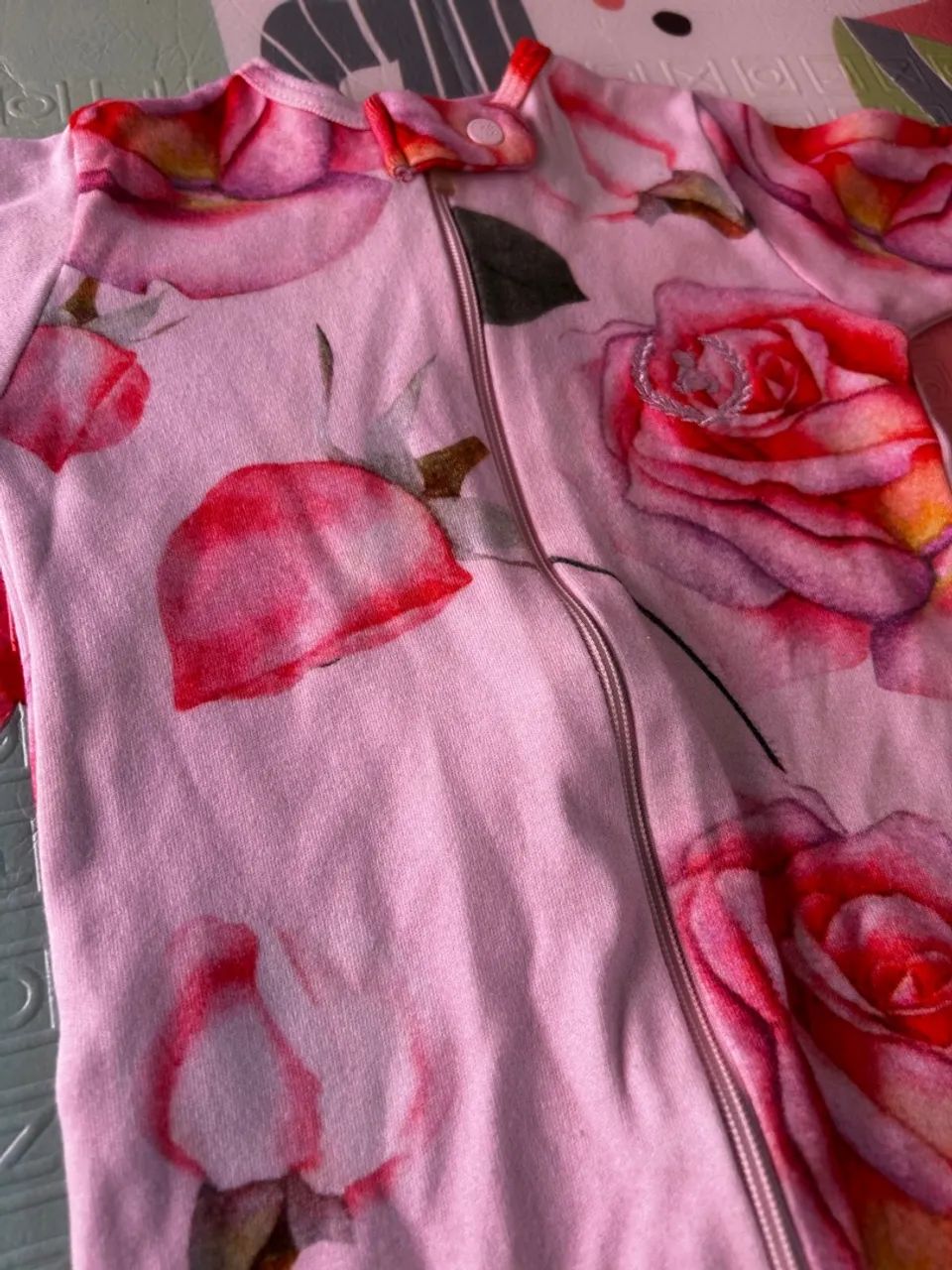 Macacão de Bebê com Estampa Floral - Laleblu - Foto 2