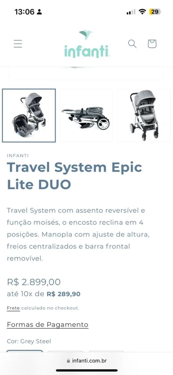 Carrinho e Bebê Conforto Terni - Foto 6