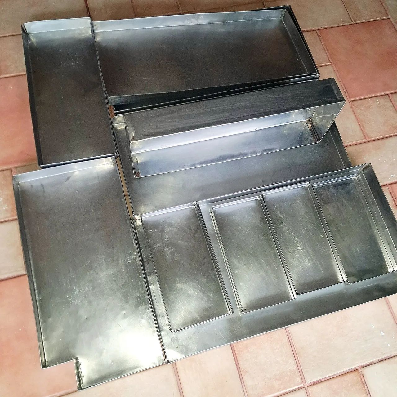 Forma bolo inox usada Vendo