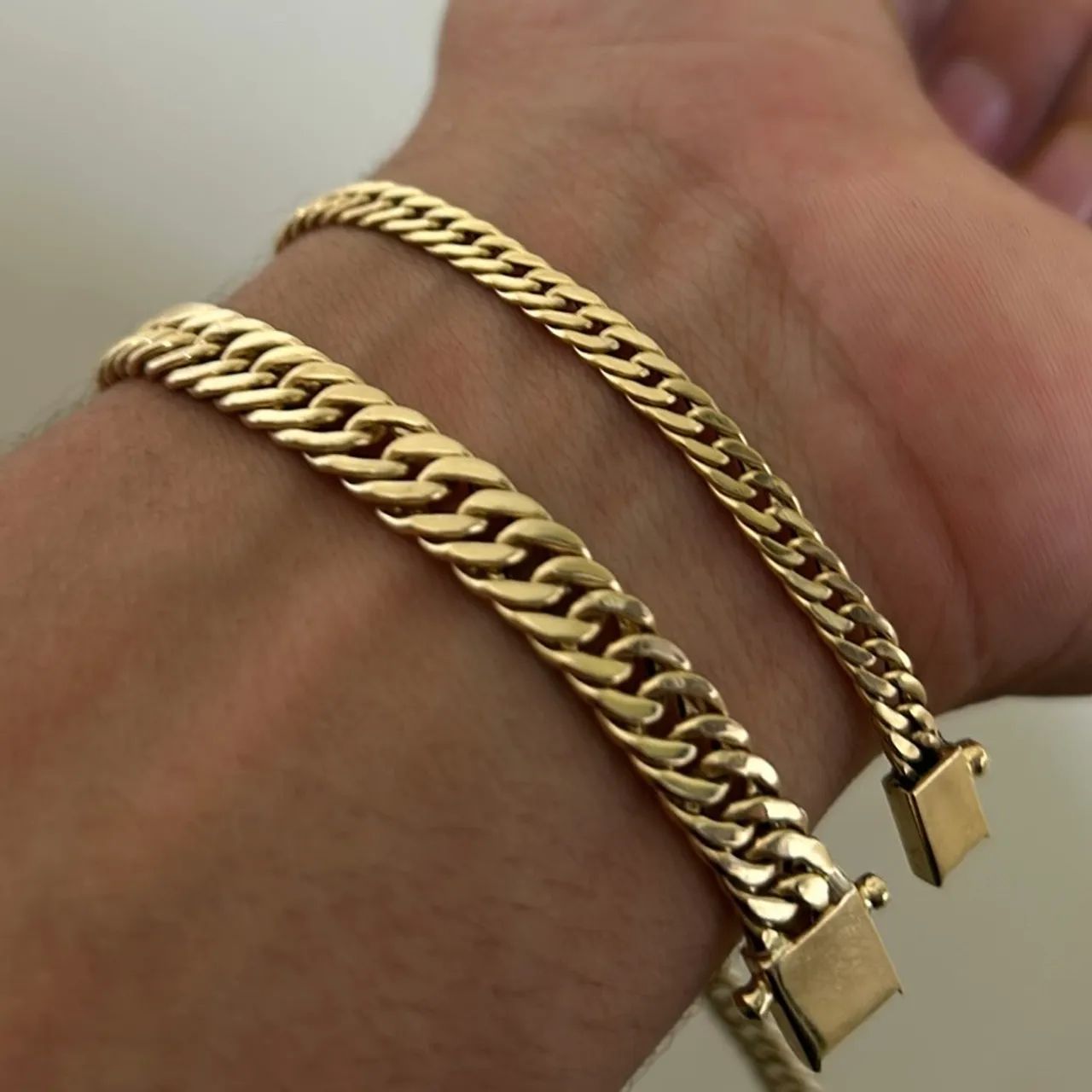 Pulseiras 25g maciço ouro 18k - 