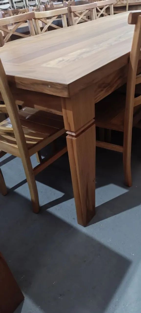 Mesa com 10 cadeiras 2.50x1 $ 4899,00 frete grátis nova e a pronta entrega - Foto 3