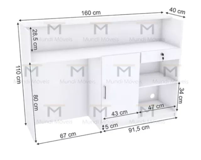 BALCÃO RECEPÇÃO MARAVILHOSO