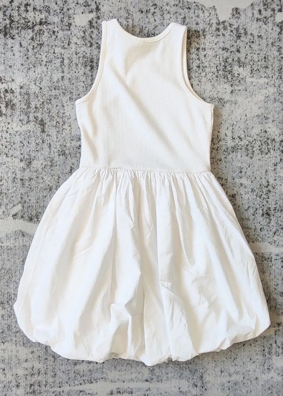 Vestido Zara Kids balonê branco tamanho 8  - Foto 4
