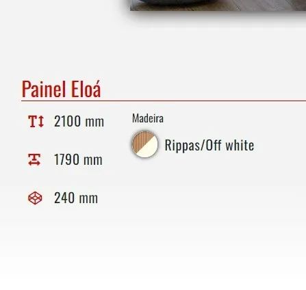 Painel Eloa Tuboarte 100% MDF tv ate 70 polegadas - Foto 2