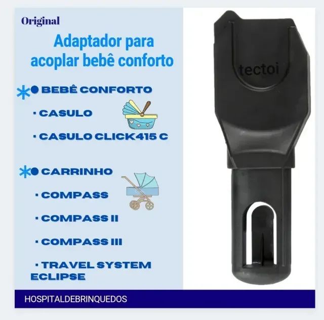 Adaptador Do Carrinho Kiddo  - Foto 6