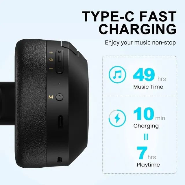 Fone Over-ear Gamer Sem Fio Edifier W820nb Plus Cancelamento Ruído - Foto 4