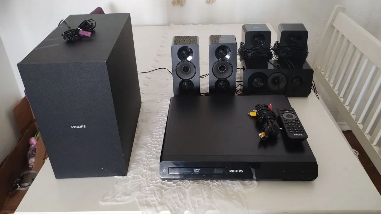 Sistema de som com dvd Philips  7 peças  - Foto 4
