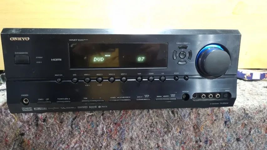 Receiver  Onkyo TX SR604 de 7.1 canais  com defeito sem controle remoto  - Foto 4
