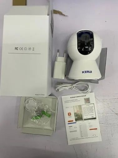 Kerui câmera de segurança interna/fullhd 1080p/rastreamento automático/visão noturna/alexa - Foto 5