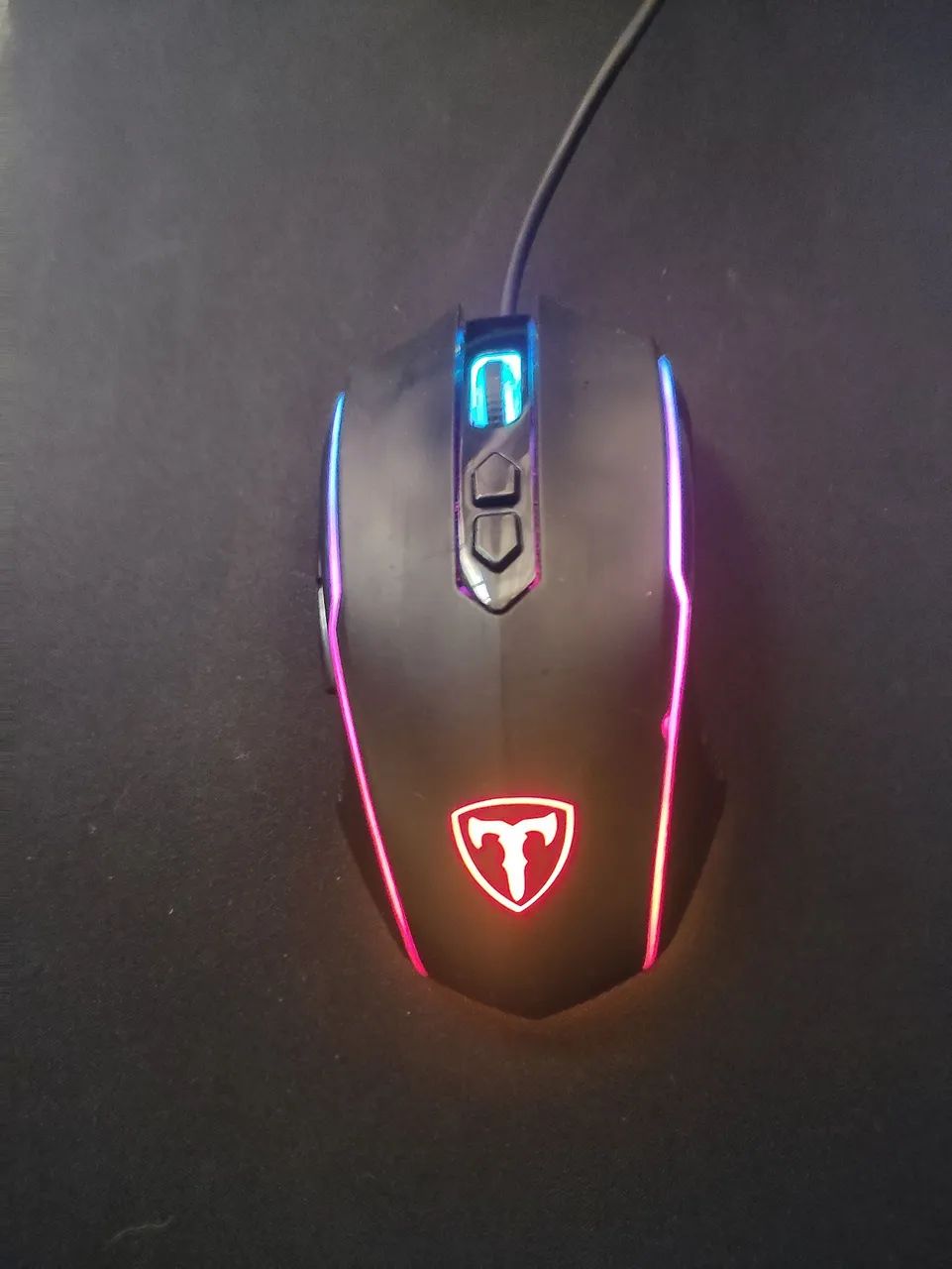 RGB gaming kit with mouse, keyboard, and mouse pad, all RGB64363328767362123