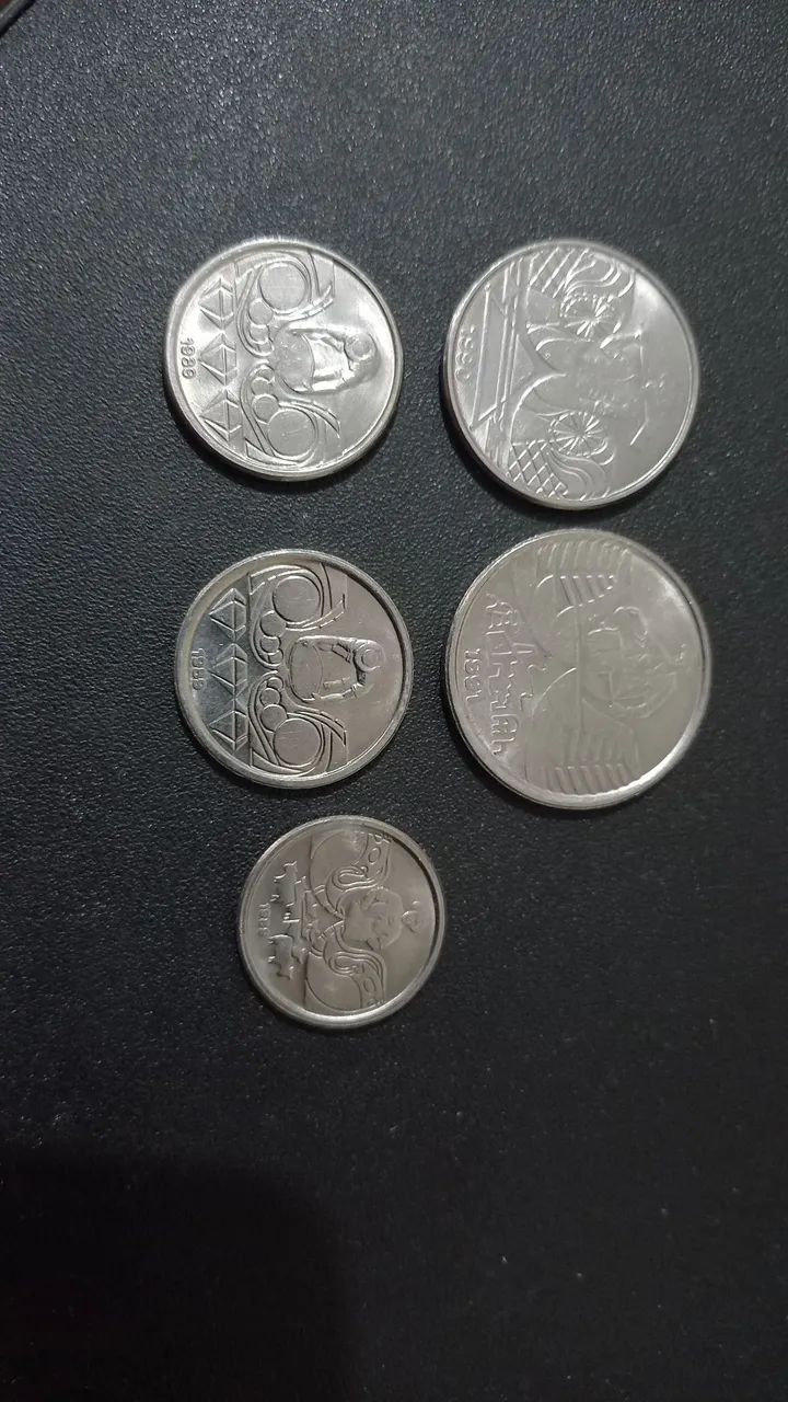 Moedas Antigas - Coleção 1988/1991