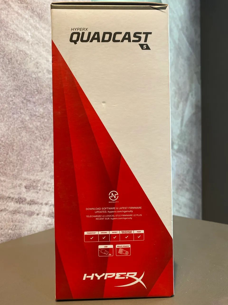 Microfone Gamer Hyperx Quadcast S Rgb + Braço De Microfone - Preto - Foto 4