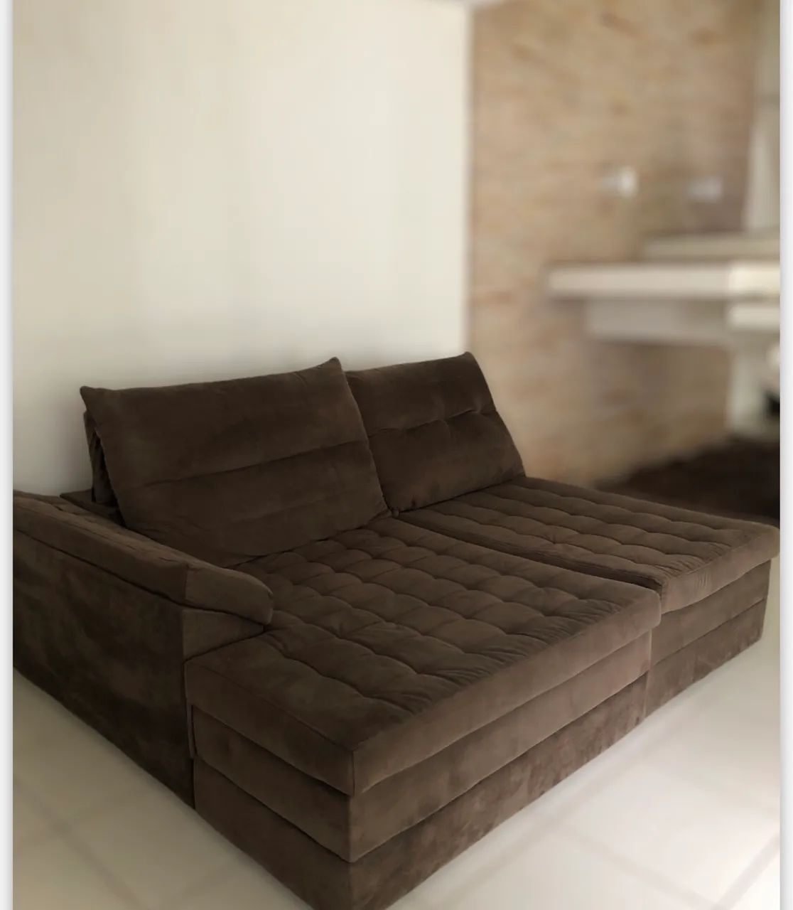 Sofá chaise retratil luxo - Foto 2