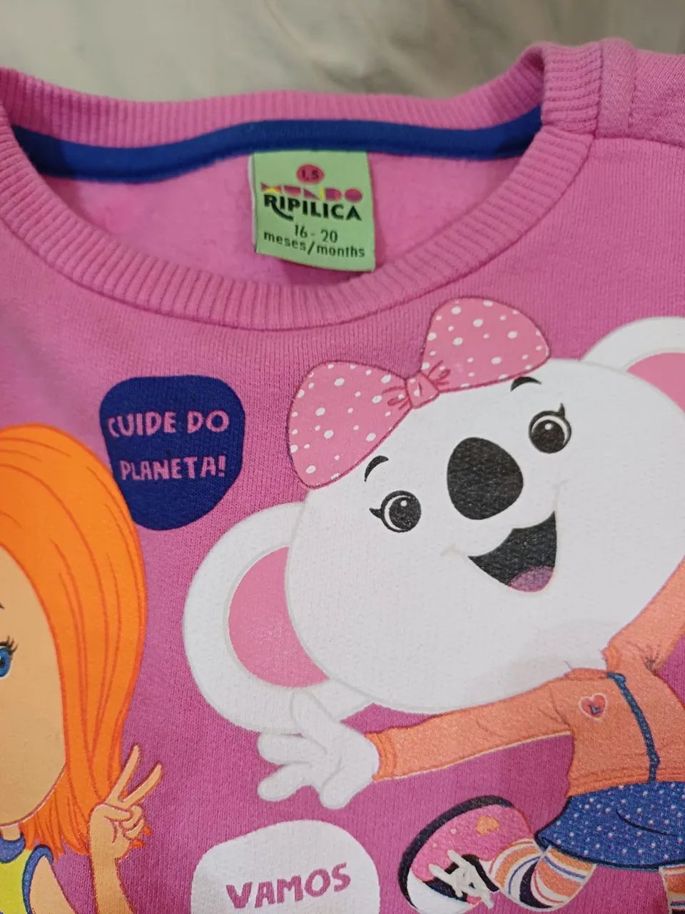 Blusa de Moleton Lilica Ripilica rosa, semi-nova.  - Foto 4