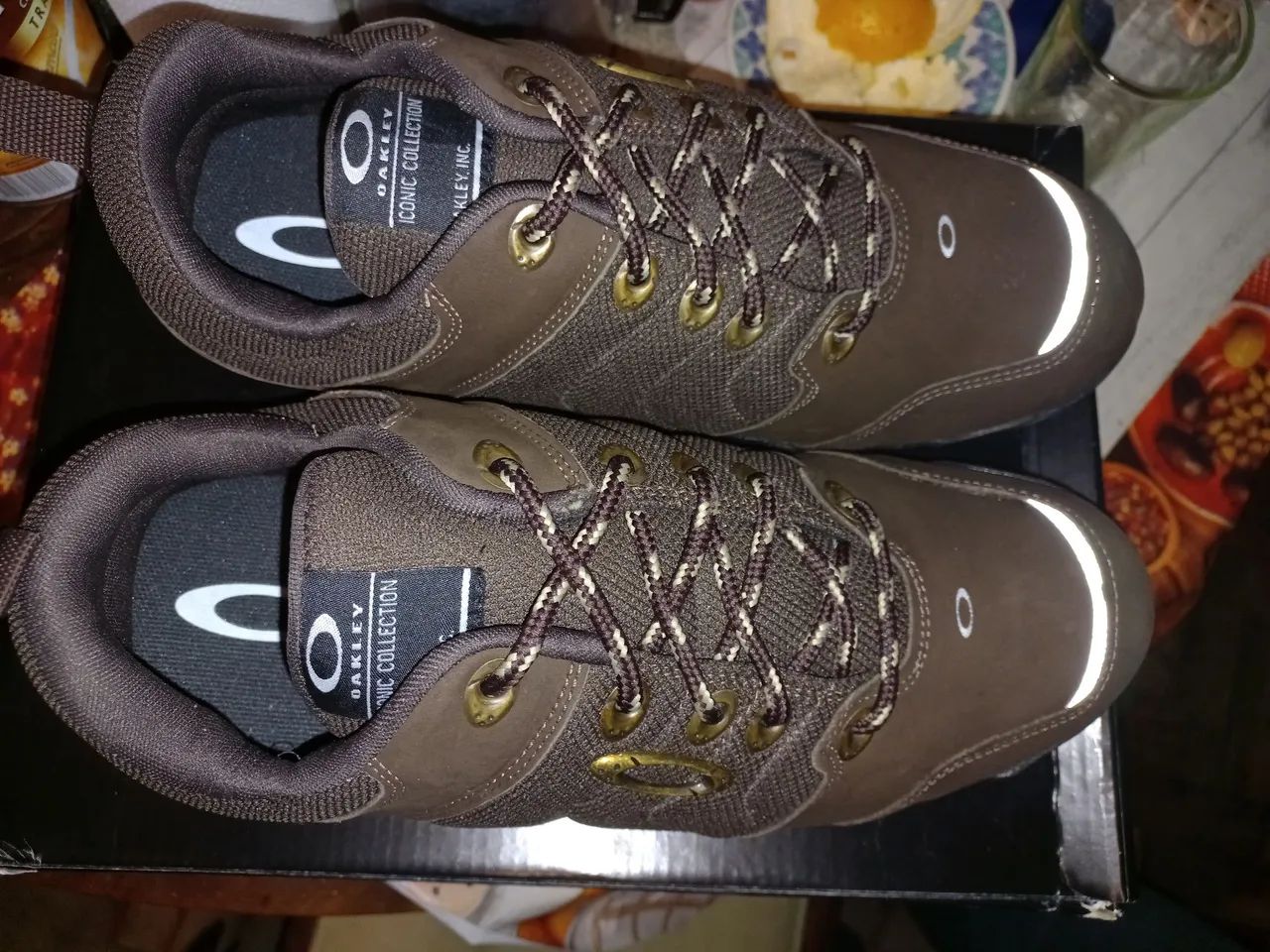 Tenos Oakley Flack Lpw marrom 41 masculino. - Foto 3