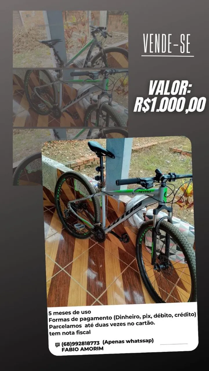 Bicicleta Lotus Nitro - R$1.000,00