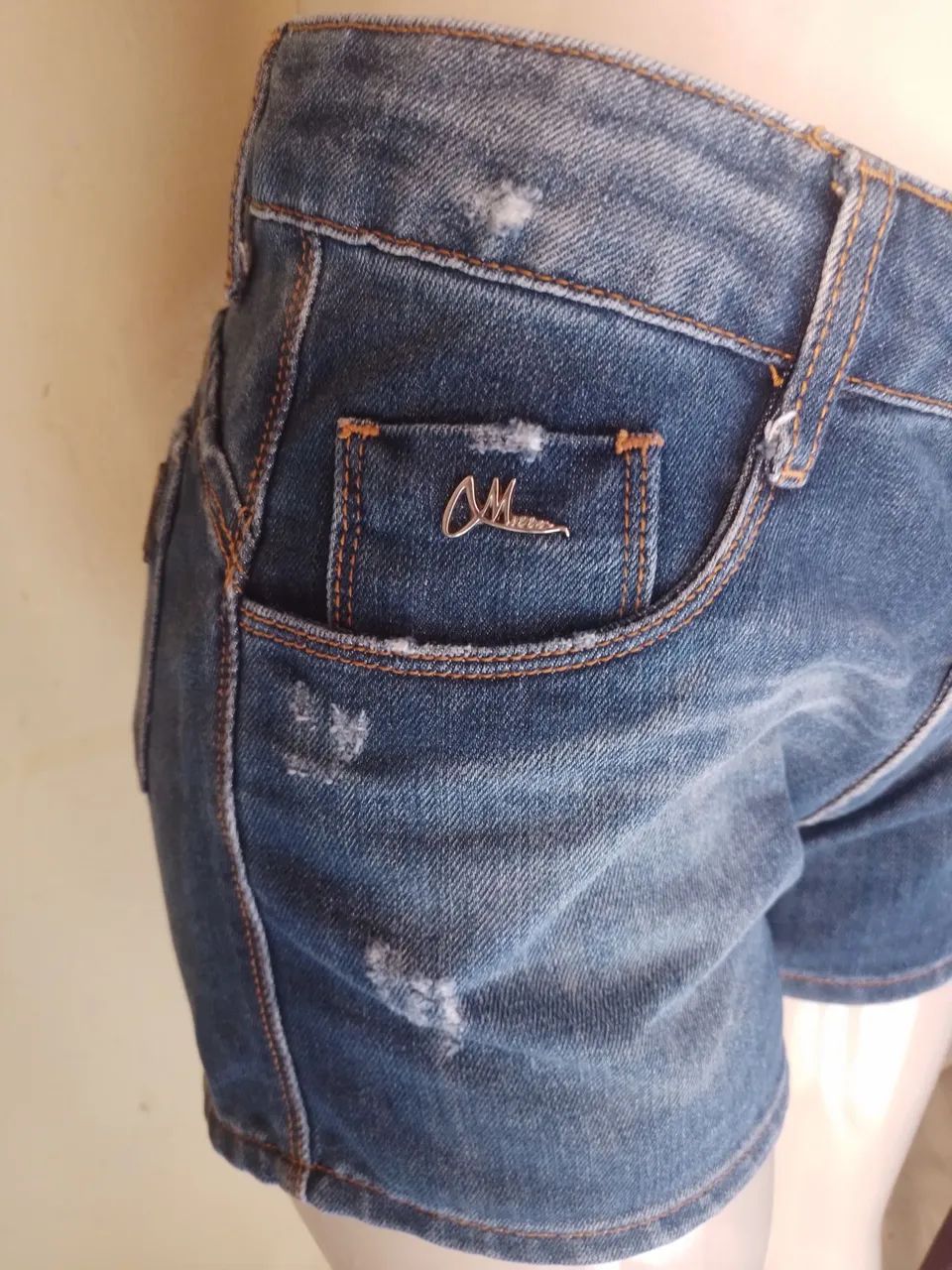 Short jeans Miller tamanho 40 - Foto 4