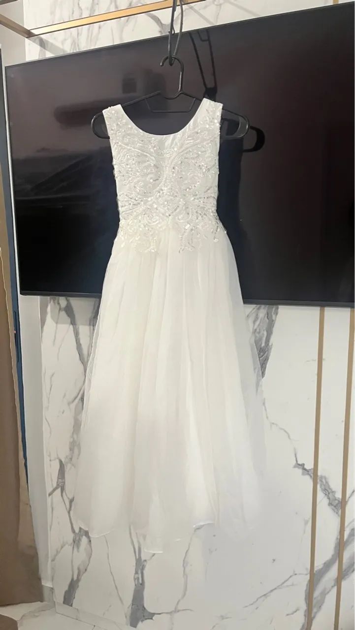 Vestido de daminha TAM 10 anos 